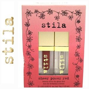 Stila Sheer Power Red Beauty Boss Lip Gloss Duo